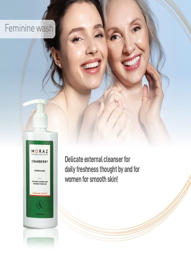 Moraz Intimate Wash For Women - Herbal Intimate Wash with Cranberry Extract and Lactic Acid, For Daily Use, 8.5 FL.OZ - Image 4